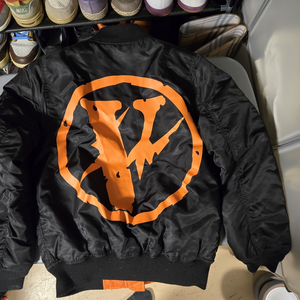 Vlone Friends Reversible Black Bomber Jacket